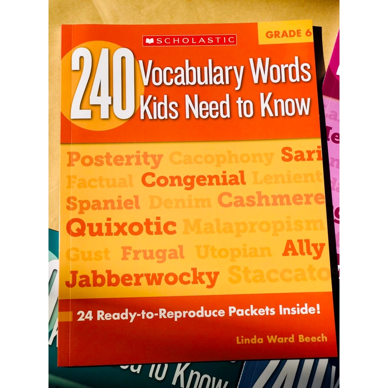 240 Vocabulary words kids need to know Grade 1-6 (6 quyển) 551268
