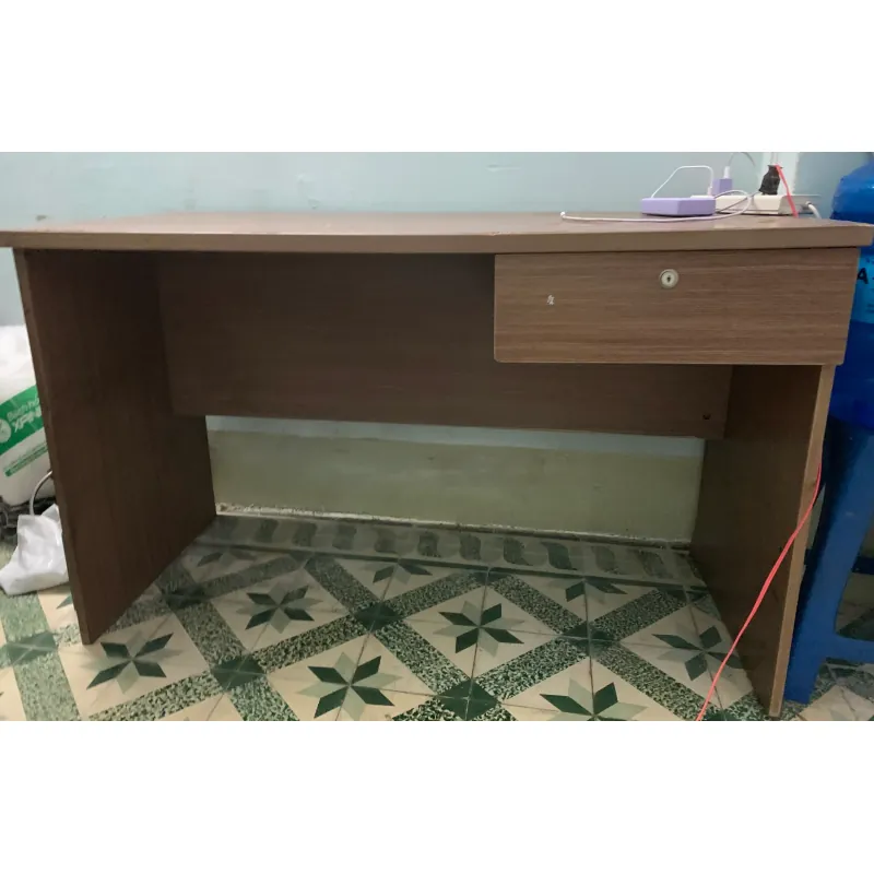Bàn làm việc gỗ MDF màu nâu kích thước 120x60cm 1042830