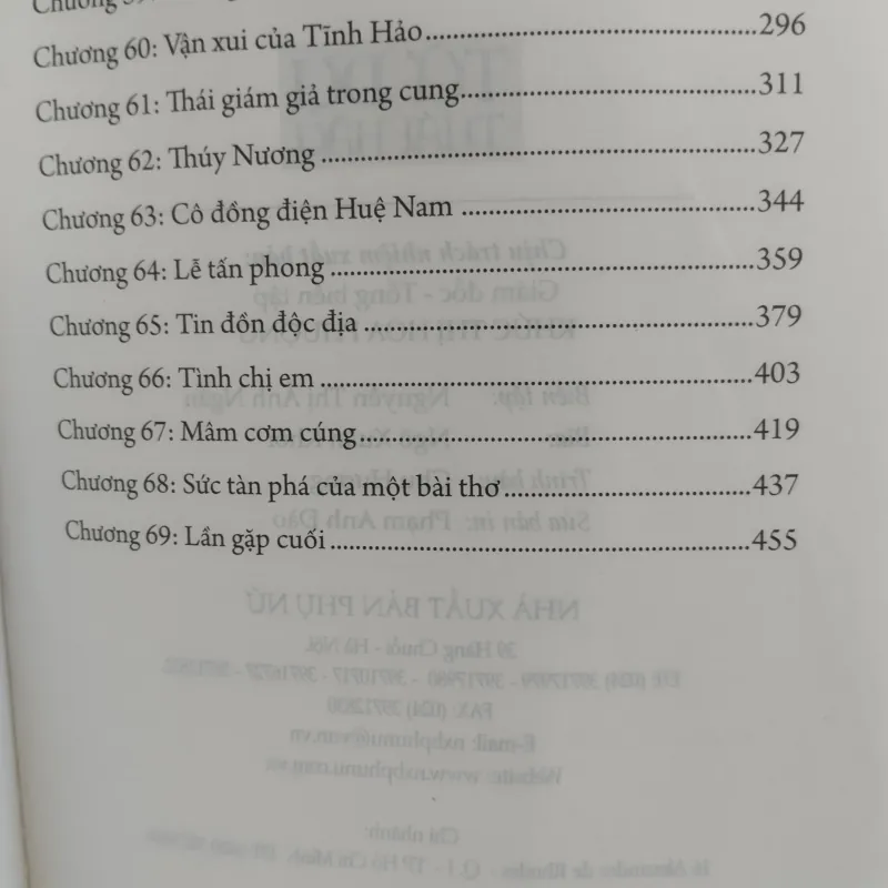bộ tiểu thuyết lịch sử "Từ Dụ Thái Hậu" của tác giả Trần Thùy Mai.
Tác giả: Trần Thùy Mai 994489