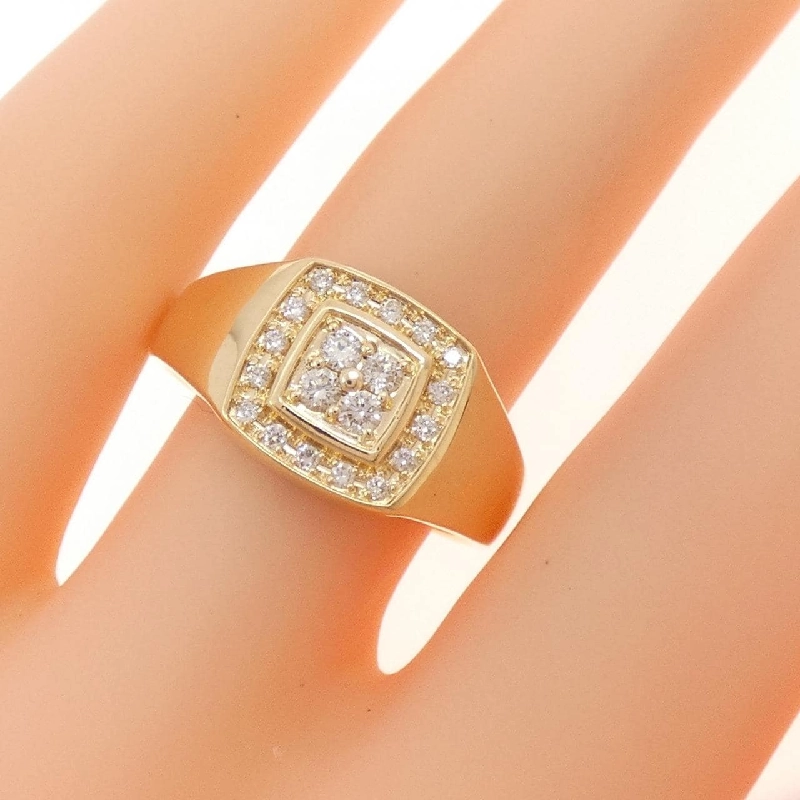 Nhẫn kim cương K18YG 0.21CT 669019