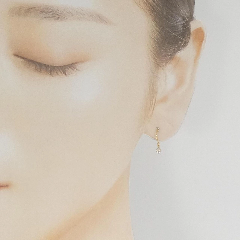 K18YG Bông tai kim cương 0.15CT - Hàng hiệu Chính hãng 870605