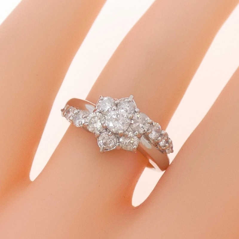 Nhẫn kim cương hoa PT900 1.00CT - Hàng hiệu Authentic 854010