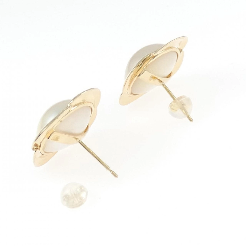 K18YG Mabe Pearl Earrings - Hàng hiệu Authentic 867468