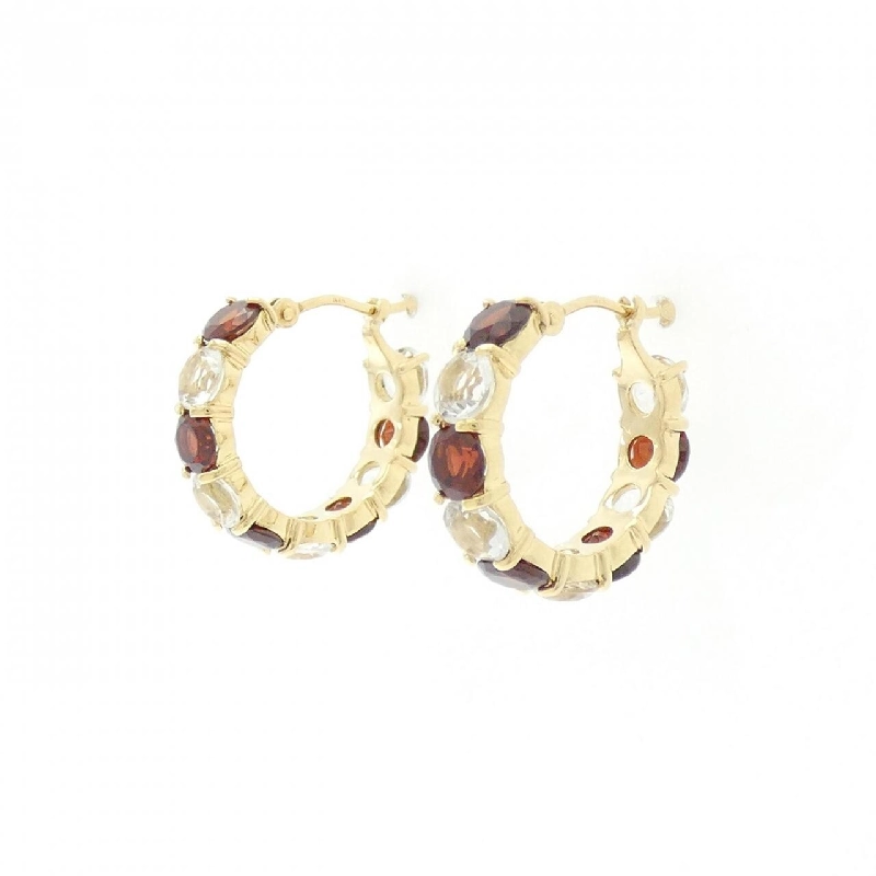 K18YG Garnet Bông tai - Hàng hiệu Chính hãng 874541