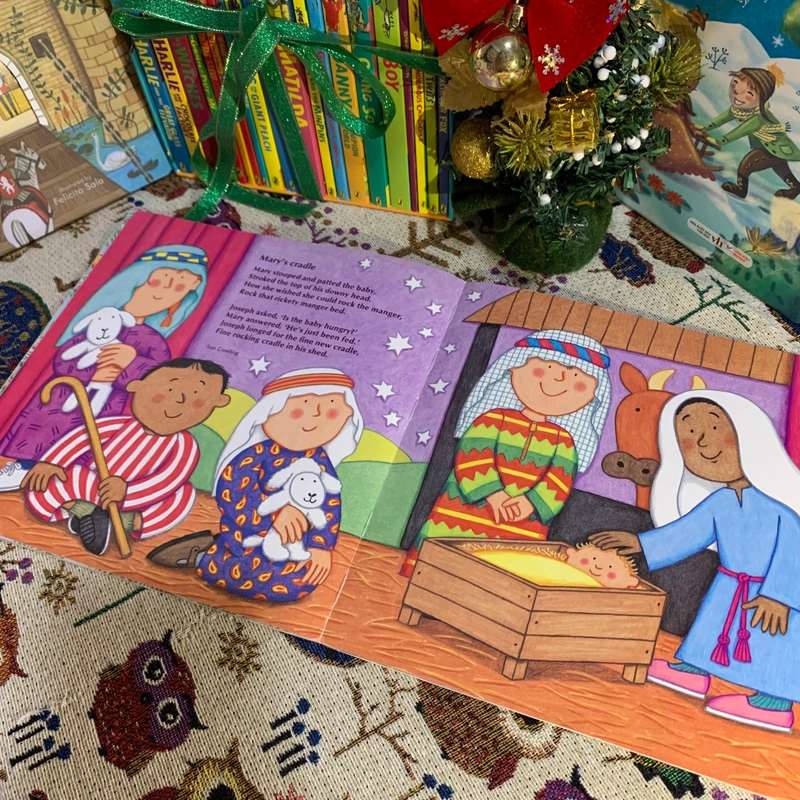 Sách tranh Christmas Poems, bản 1999 Used, 70%, Picture Book For Kids, Quà tặng Mori 338609