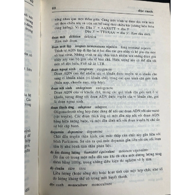 Từ điển công nghệ sinh học Việt - Pháp - Anh - Nguyễn Ngọc Hải 797048