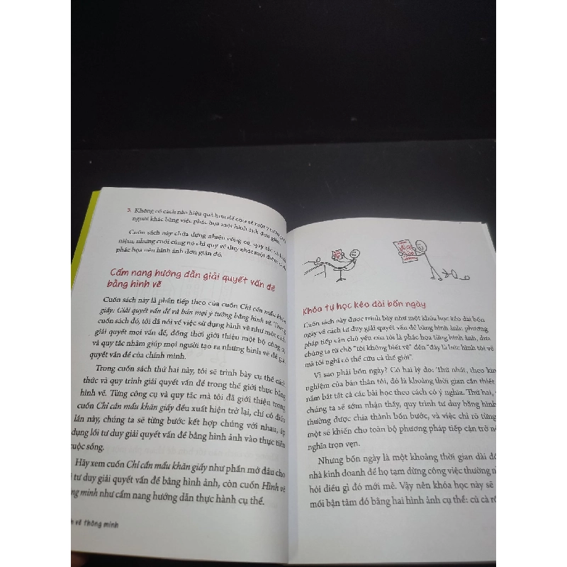 Hình vẽ thông minh giải quyết vấn đề phức tạp bằng hình ảnh đơn giản năm 2017 mới 80% bẩn nhẹ HCM2410 437006