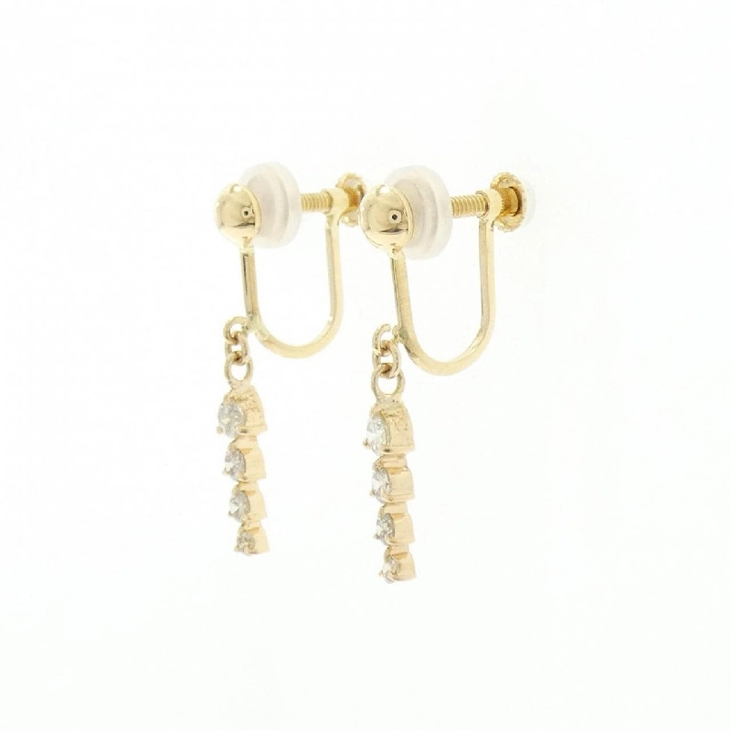 K18YG Bông tai kim cương 0.30CT - Hàng hiệu Chính hãng 874036