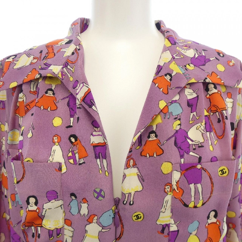 【Mã giảm giá】【Cổ điển】Chanel CHANEL Áo sơ mi 647086