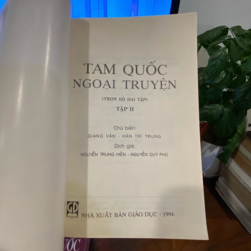 TAM QUỐC NGOẠI TRUYỆN - TRỌN BỘ 2 TẬP, BÌA MỀM, SÁCH ĐẸP, ÍT SỬ DỤNG, XUẤT BẢN NĂM 1994 464355