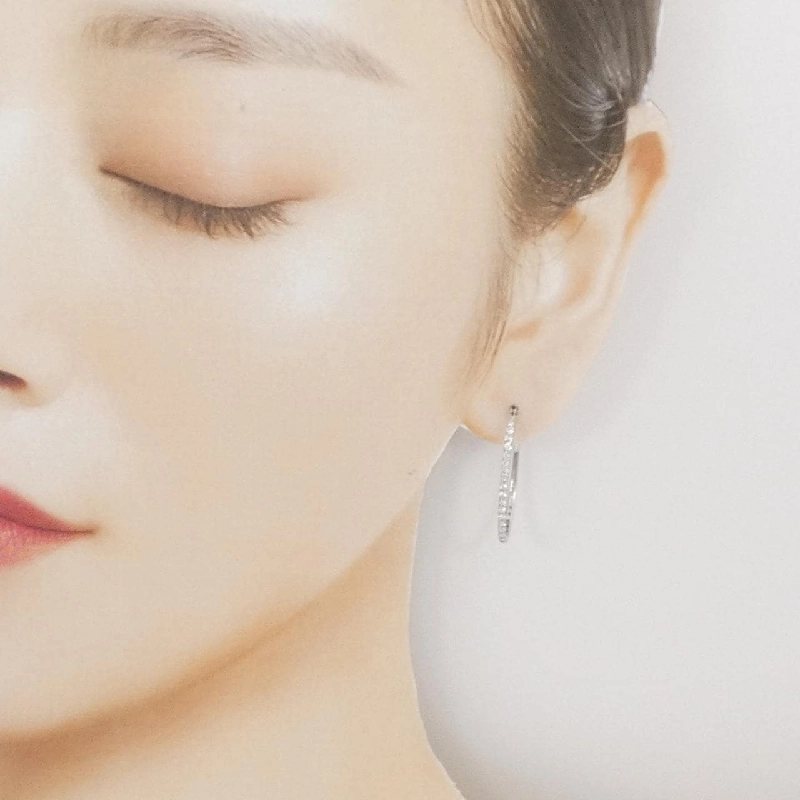 K18WG Bông tai kim cương 0.50CT - Hàng hiệu Chính hãng 874994