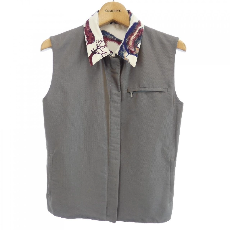 HERMES PREMIERES MAINS Vải twill. Áo gile 631897