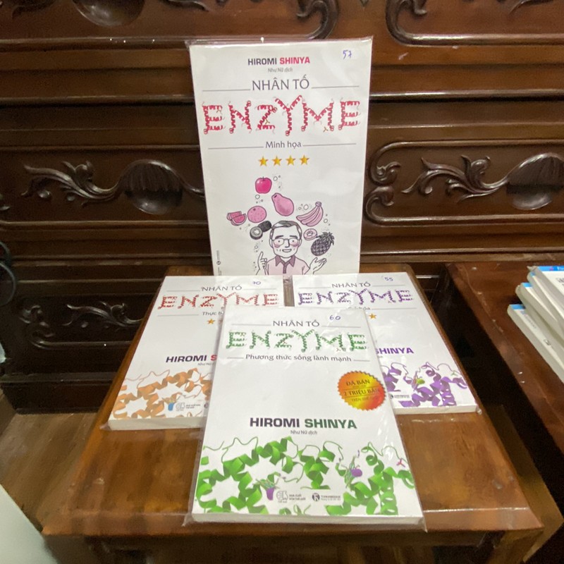 Bộ nhân tố enzyme - Hiromi shinya 4 cuốn bìa mềm  #TAKE 109886
