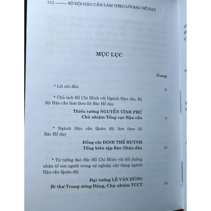 SÁCH BỘ ĐỘI HẬU CẦN LÀM THEO LỜI BÁC HỒ DẠY 703848