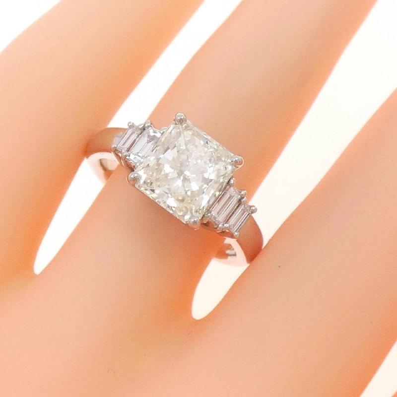 Nhẫn kim cương PT 2.180CT L VS1 cắt hình fancy - Hàng hiệu Authentic 871496