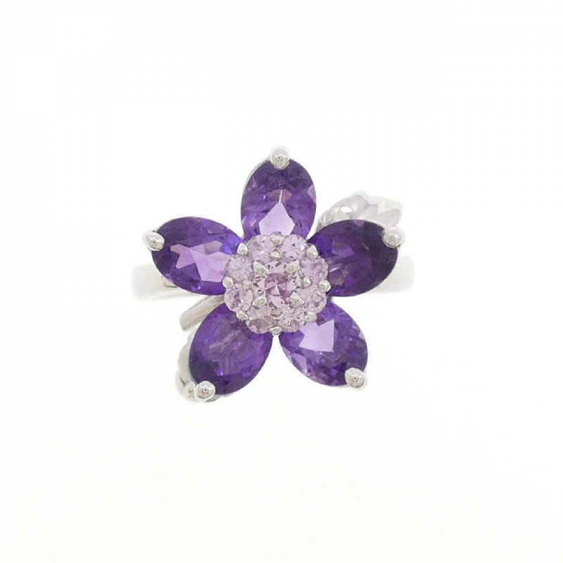 Nhẫn Sapphire Hoa K14WG - Hàng hiệu Chính hãng 853115