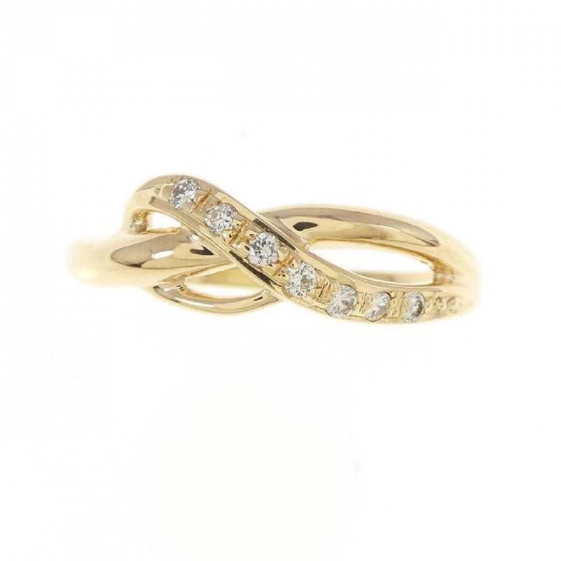 Nhẫn kim cương K18YG 0.07CT 673414