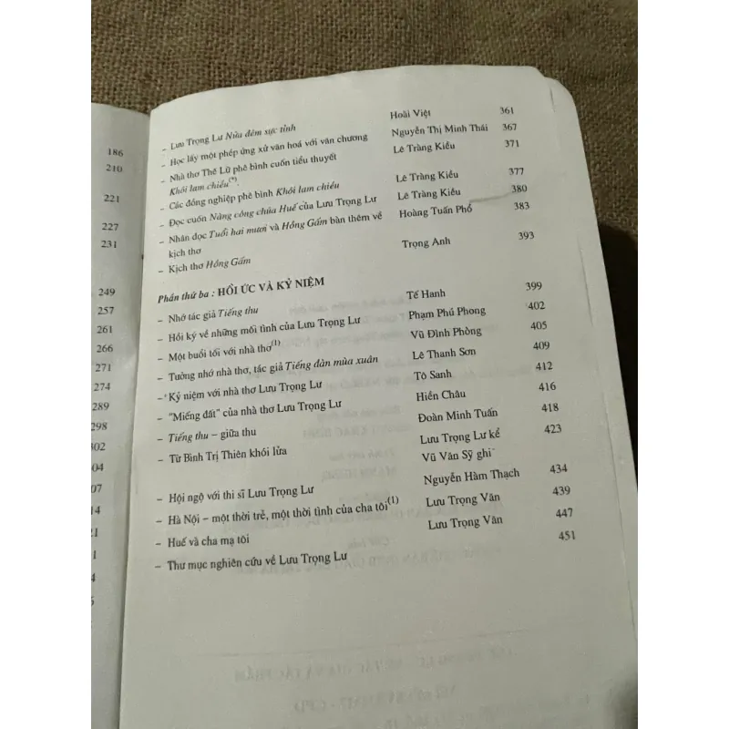 về tác gia và tác phẩm : Lưu Trọng Lư - sách khổ lớn, xuất bản 2000x 573519