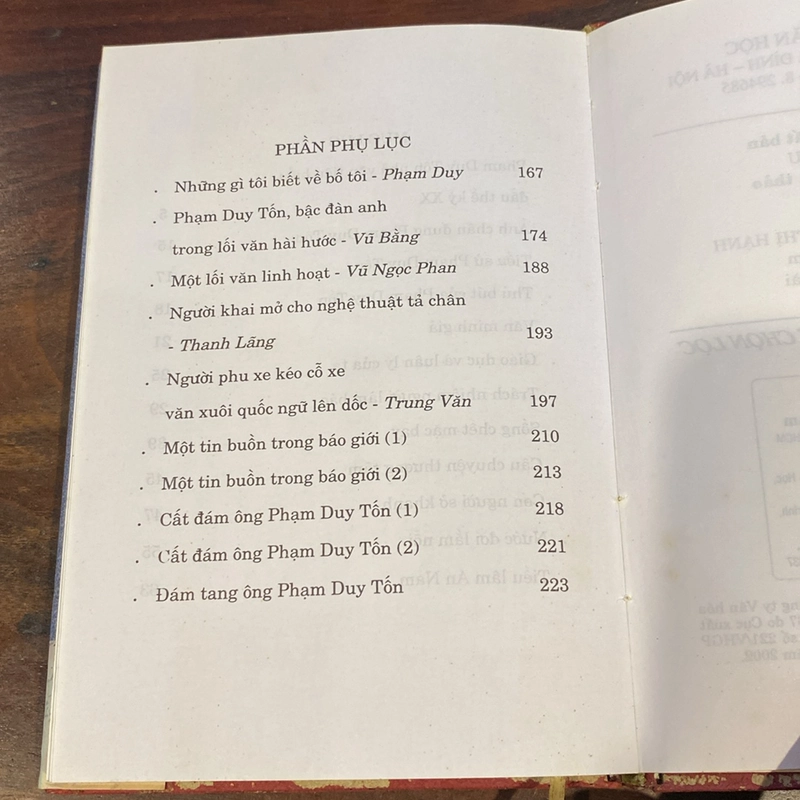 PHẠM DUY TỐN, TÁC PHẨM CHỌN LỌC, BẢN BÌA CỨNG (XB 2002) 508118