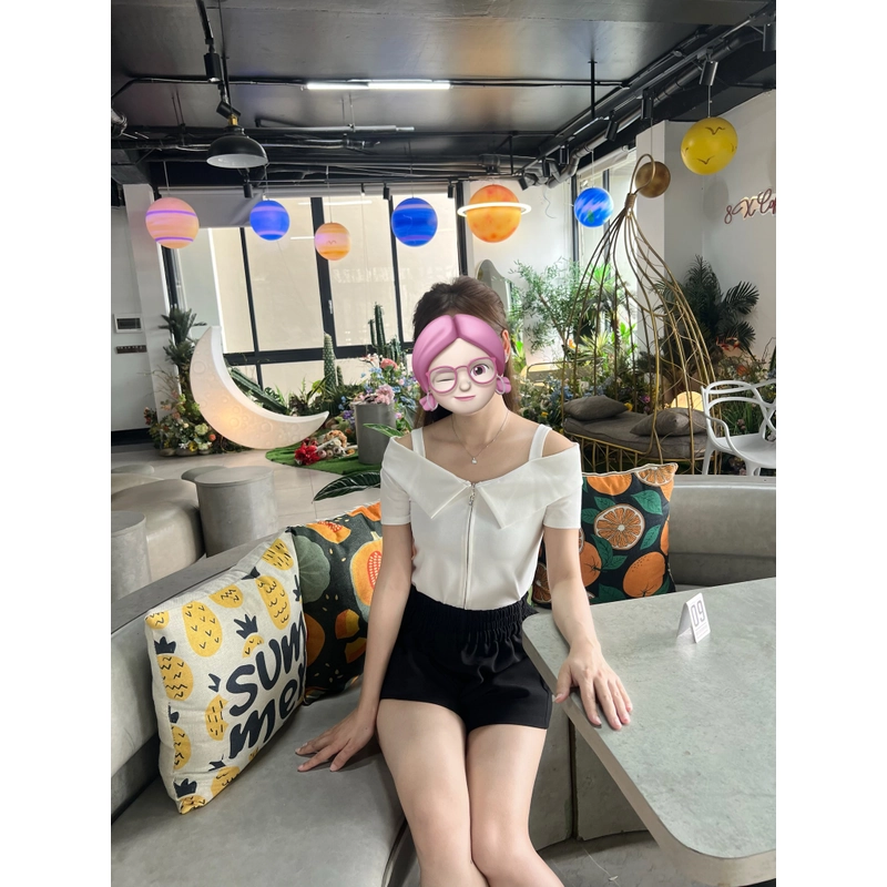 Áo trễ vai khoá  444501