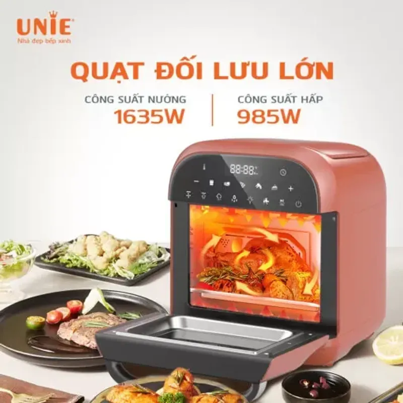 UNIE STEAM MARS – NỒI CHIÊN HƠI NƯỚC 15L – CHIÊN • NƯỚNG • HẤP “BA TRONG MỘT”! 722749