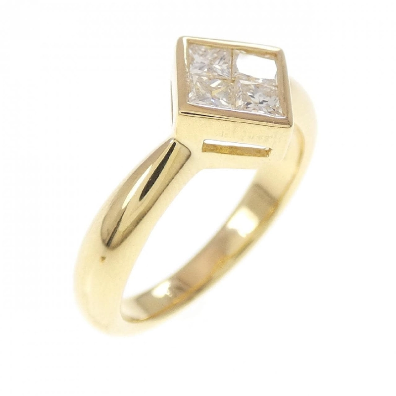 Nhẫn kim cương K18YG 0.50CT 666024