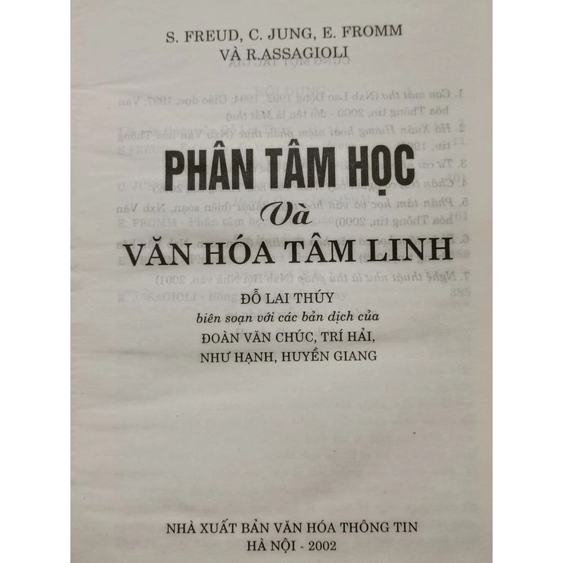 Phân tâm học và văn hoá tâm linh 540228