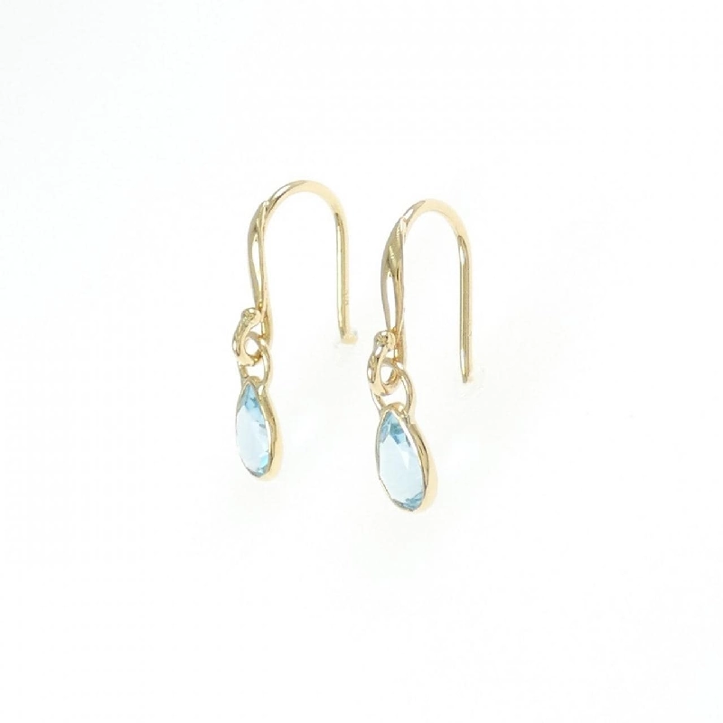 K18YG Bông tai thủy tinh - Hàng hiệu Authentic 875469