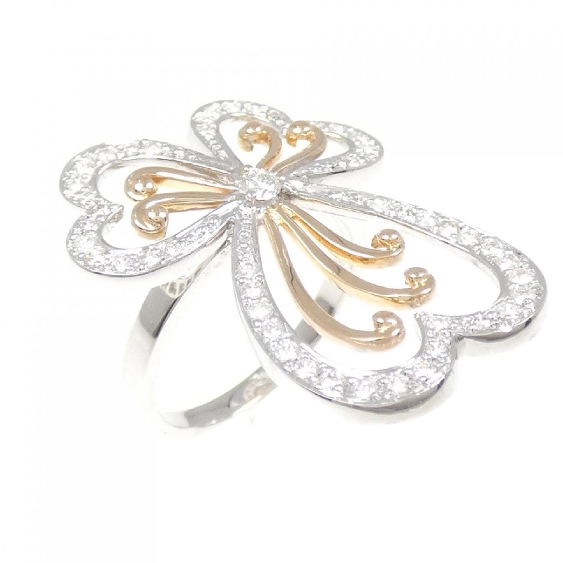 Nhẫn kim cương 18KWG/18KPG 0.49CT - Hàng hiệu Authentic 850890