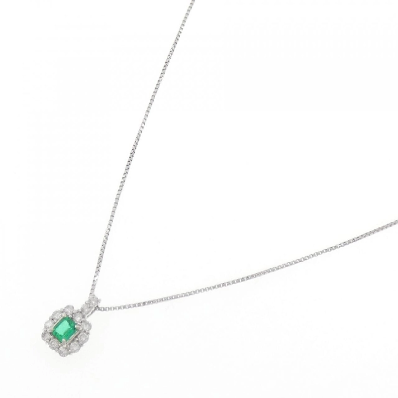 Dây chuyền Emerald PT950/PT850 0.08CT - Hàng hiệu Chính hãng 861884