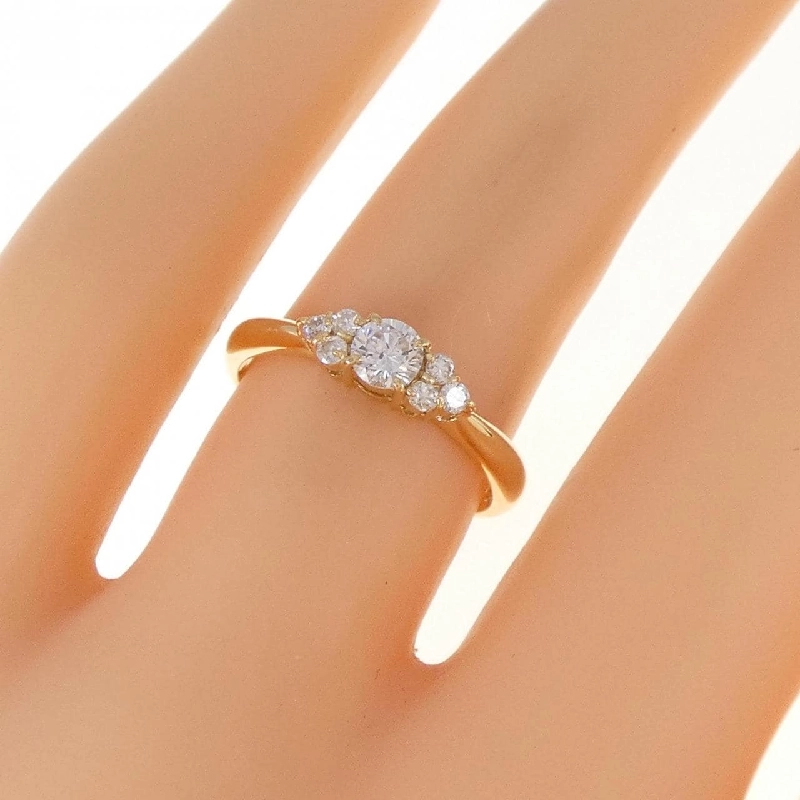 Nhẫn kim cương K18YG 0.32CT 673361