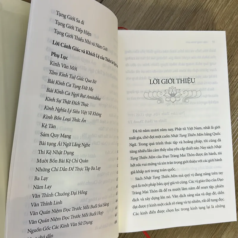 Nhật tụng thiền môn- mới 99%, bìa cứng đẹp, Thích Nhất Hạnh 659407