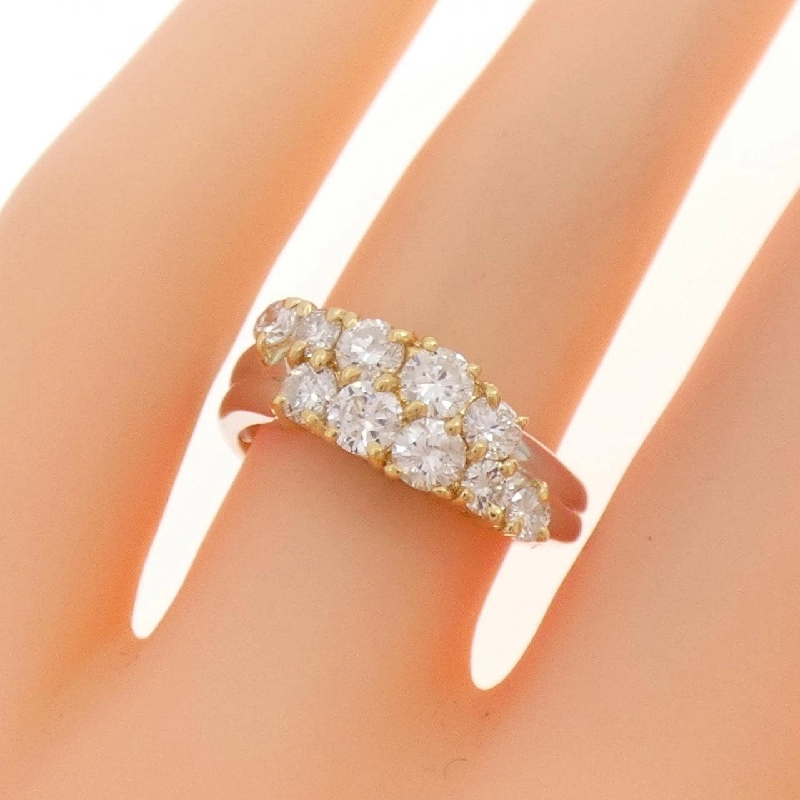 Nhẫn kim cương K18YG/PT850 1.02CT 669878