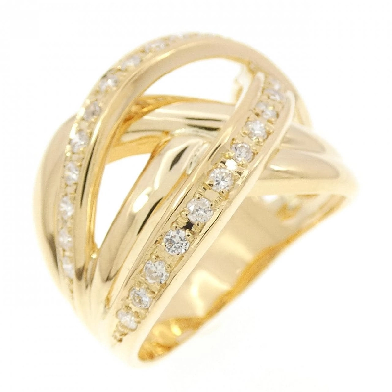 Nhẫn kim cương K18YG 0.38CT 670931