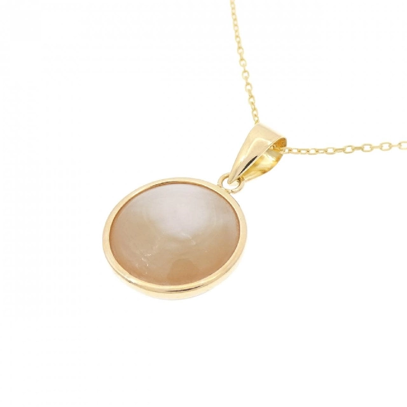 K18YG Mabe Pearl Necklace - Hàng hiệu Authentic 861190