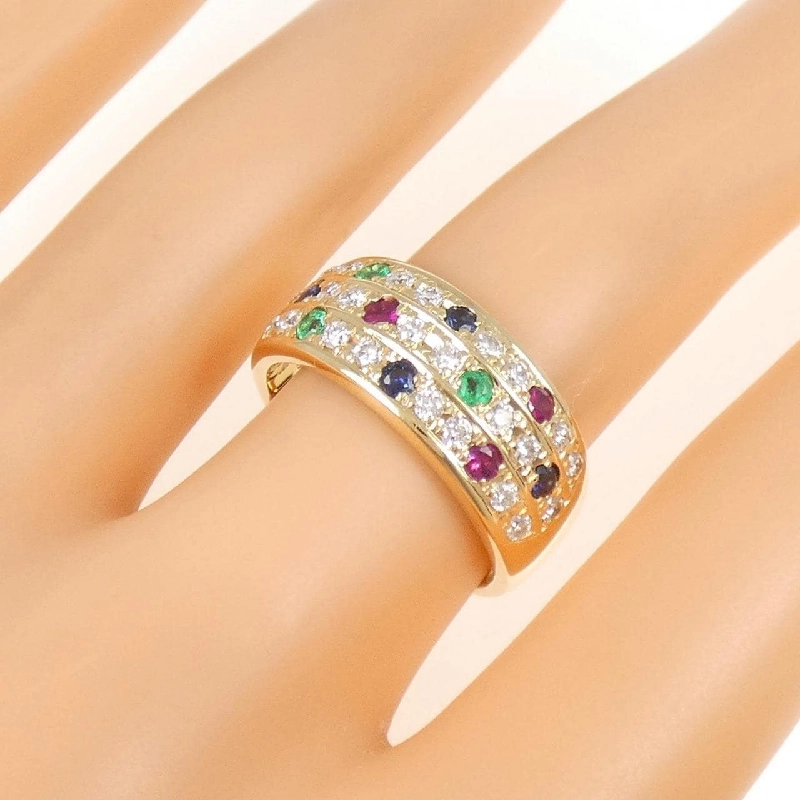 Nhẫn đá màu K18YG - Hàng hiệu Authentic 846732