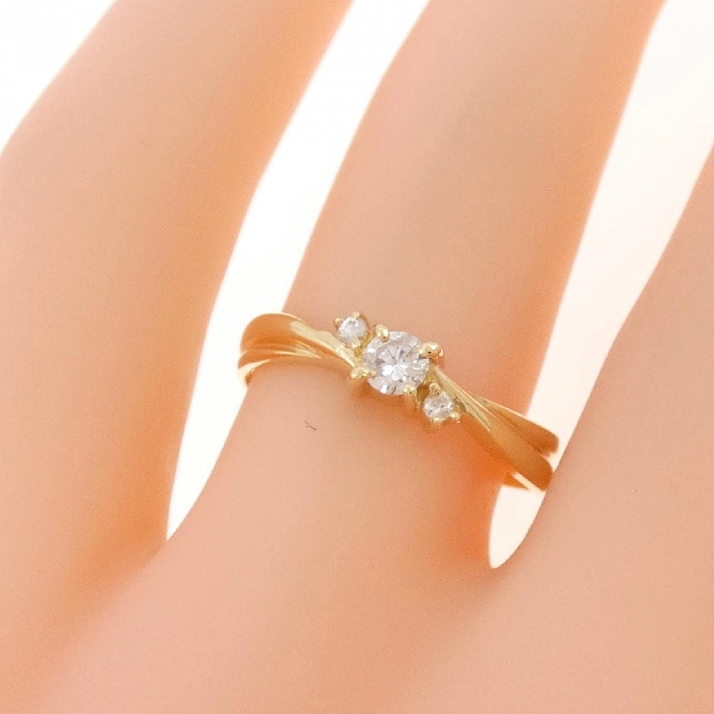 Nhẫn kim cương K18YG 0.15CT - Hàng hiệu Authentic 850360