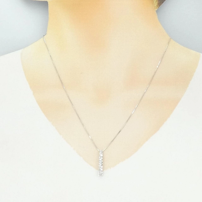 K18WG Dây chuyền kim cương 0.15CT - Hàng hiệu Chính hãng 859121