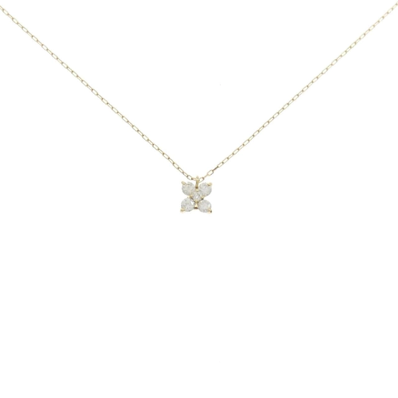 K18YG Hoa Kim Cương Dây Chuyền 0.20CT - Hàng hiệu Chính hãng 860713