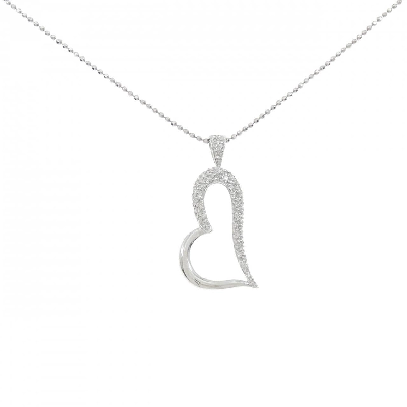 K18WG Dây chuyền kim cương hình trái tim 0.24CT - Hàng hiệu Chính hãng 864523