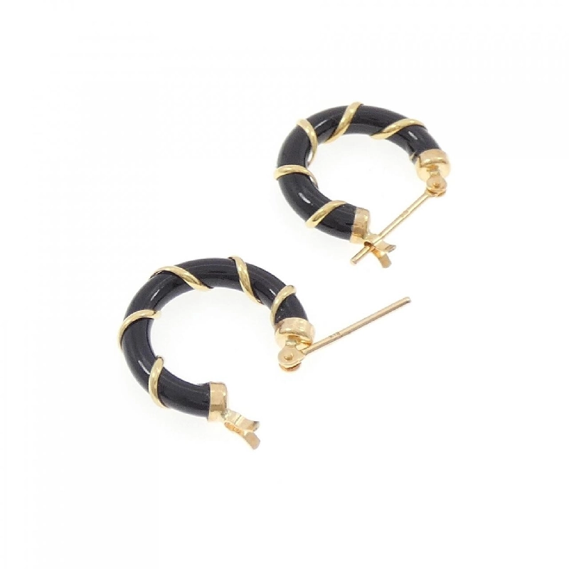 K18YG Onyx Bông tai - Hàng hiệu Chính hãng 869510