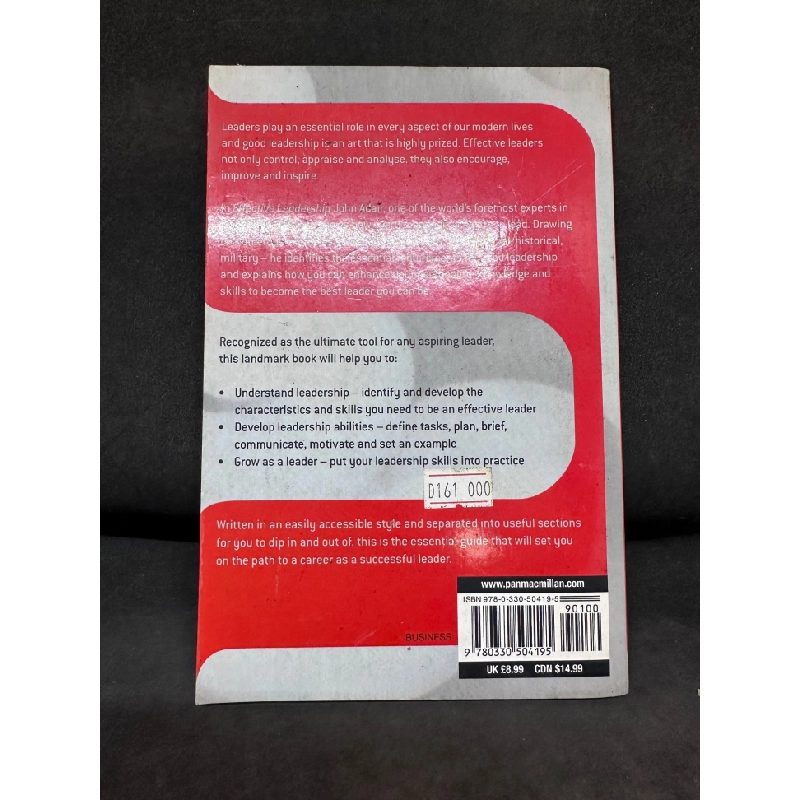 [Phiên Chợ Sách Cũ] Effective Leadership - How To Be A Successful Leader, John Adair, (Ố Vàng), 2009 1503 411435
