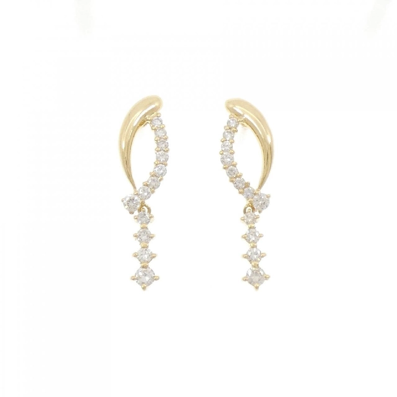 K18YG Bông tai kim cương 0.72CT - Hàng hiệu Chính hãng 868228