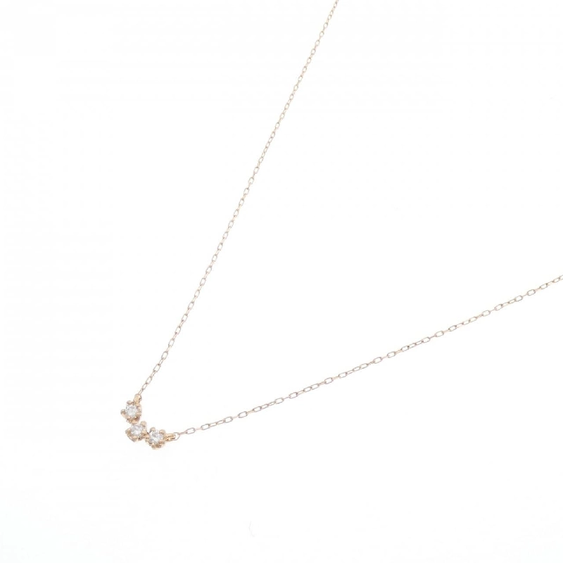 K18PG Dây chuyền kim cương 0.10CT - Hàng hiệu Chính hãng 862062