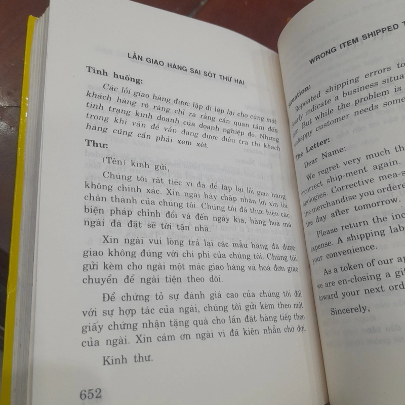 BUSINESS LETTERS - Mẫu thư kinh doanh thương mại (song ngữ) 457484