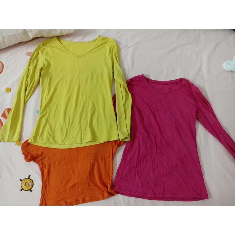 Combo b3 áo tập yoga size m và L có co giãn 464126
