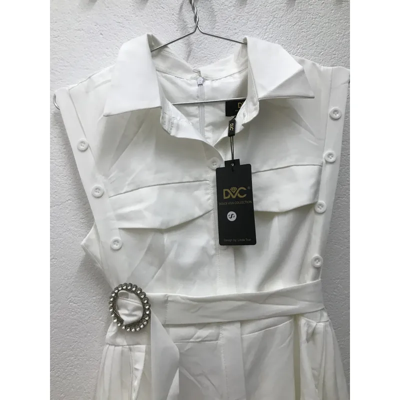 Đầm sơ mi trắng size S còn nguyên tem 695654