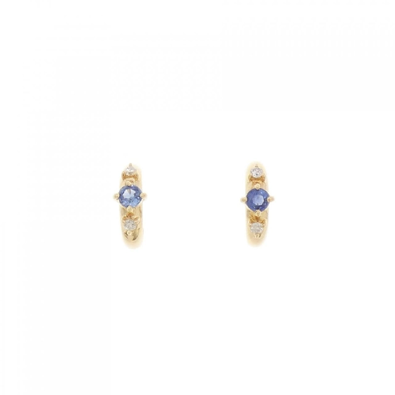 K18YG Bông tai Sapphire - Hàng hiệu Chính hãng 870047