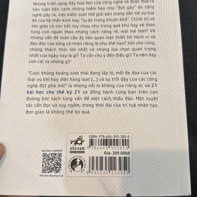 21 bài học cho thế kỉ 21 - Yuval Noah Harari 712024