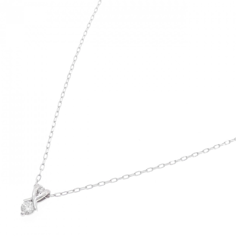 K18WG Dây chuyền kim cương 0.078CT - Hàng hiệu Chính hãng 860335